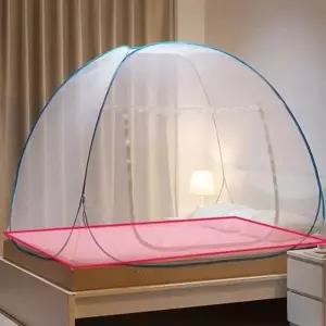 180X200 텐트 바닥 일체형 레이스 모기장 원터치 돔형