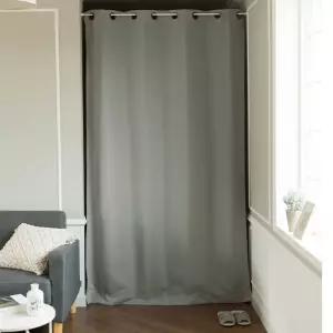 바람막이 중문 현관 도어커튼+무타공 압축봉