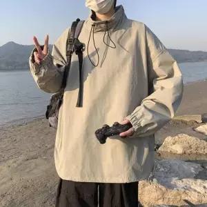 [라일리여성의류] Rly 남성 컬러 반폴라 캐주얼 아노락 후드티 아노락