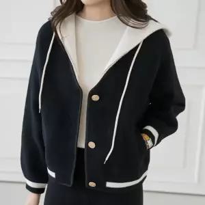 엄마옷 마담4060 모던베이직 자켓 중년여성 데일리 레이어드버튼가디건-YJK2602003-