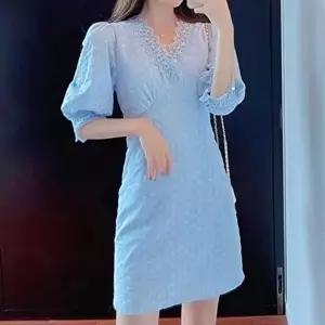 원피스 러블리원피스 블루 레이스 화사한 미니 예쁜원 (KYR-WD8CE5B)