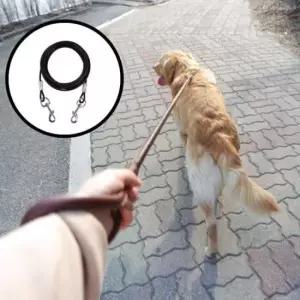 [반려] 방수 대형견 와이어 목죽 리드줄 강아지 애견 개줄 와이어줄