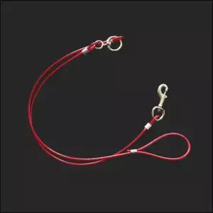 국산 코팅 와야 와이어 개줄 6mm 빨강 시골개 애견산책줄 체인 대형 리드 강아지 산책