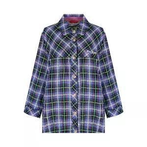 [크로커다일레이디]체크 셔켓 숏 블라우스_CLEMBL201