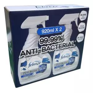 페브리즈 안티박테리아 항균 깨끗한향 920ml X 2개