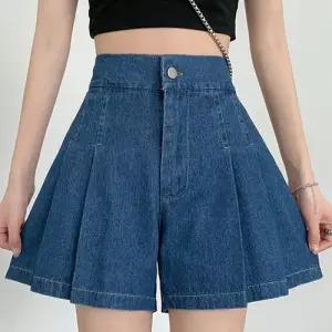 밴딩주름데님치마바지 여름반바지 데일리 입기좋은