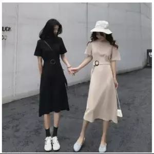 [오노마] ONM 라운드 라운드미디원피스 미디원피스 베이지 블랙 반 (S12077090)