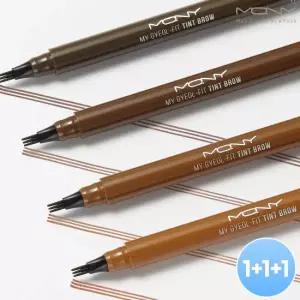 [1+1+1]  마이결핏 삼지창 눈썹 타투펜 0.8g 4종  아이브로우 눈썹펜슬 브로우 틴트