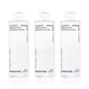 [이니스프리] 블루베리 리밸런싱 클렌징 워터 200mL 3개
