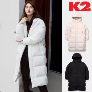K2  수지패딩 여성용 구스다운 포디엄 롱다운 코트 자켓