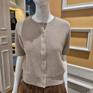 [하프클럽/BCBG]BCBG 비씨비지 가을24 보라 반팔 가디건 B4C7K203