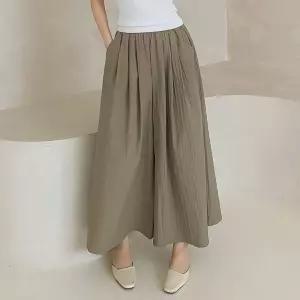 [유야]여성 바스락 밴딩 포켓 와이드팬츠 치마바지 -FPN0511- 봄 여름