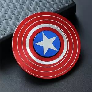 피젯 스피너 방패 캡틴 메탈 손장남감 레드 B1223