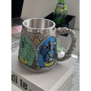 머그잔 스테인리스 호그와트 기숙사 커피잔 학생 친구 주석잔 내구성 커플 그리핀도르 도자기