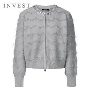 [인베스트] 포인트스팽글넥샤이닝가디건_INI5W1KC4541