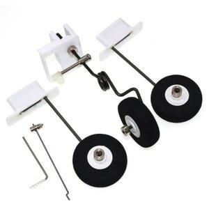 버바나 1세트 SU27 비행기 모델 랜딩 기어 DIY 스티어링 휠 키트 FPV RC 고정익 쿼드콥터 드론 예비 부품용