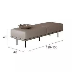 벤치소파 현관 침대발판 카키색 900 등받이없는 의자 스툴 90x40x40 벤치형