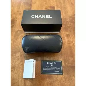 샤넬 빈 선글라스 케이스와 박스 풀 세트 새로운 정품