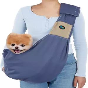 OWNPETS 반려견 슬링 캐리어 고양이 여행 가방 반려동물 소프트 파우치 및 토트 디자인 조절 가능한 어깨끈