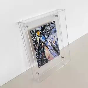 자석디스액자 투명아크릴액자 아크릴사진보관액자 자석액자 (WFKDC7W)