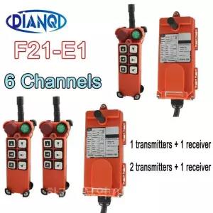 F21-E1 무선 산업용 리모컨 스위치  전기 호이스트 크레인 리프트 정지 220V 12V 24V 380V 6 채널