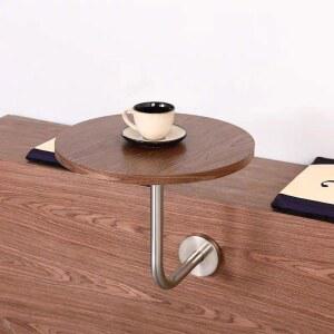 미니 거실 우드 카페 접이식 오크 벽부착 원형 심플 테이블 책상