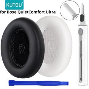 KUTOU 이어 패드 쿠션 보스 호환 QuietComfort Ultra QC  헤드폰 교체용 가죽 소프트 폼 커버 귀마개