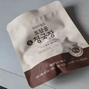 김명숙청국장 장인 토담골 1세트 60g 18팩 국내산콩 충주 전통 시골  청국장