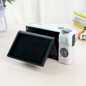 호환 캐논 G7X3 MarkIII 카메라 풀 케이스 실리콘 커버 가방  유리 필름 포함 보호대 조명