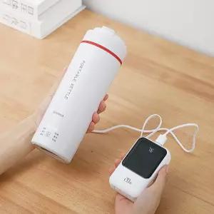 usb 포트 주전자 여행용 휴대용 베터리 일체형 온수 물끓이기 미니 전기 커피 텀블러