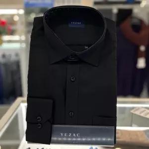 [모다아울렛][예작]스판 블랙 긴팔 솔리드 와이셔츠 YJESBR101BK_CA