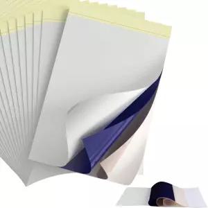 페슬 타투 전사지 - 프린터 기계 용품과 호환되는 A4 사이즈 4겹 DIY 트레이싱 페이퍼 전사 키트용 10매 열