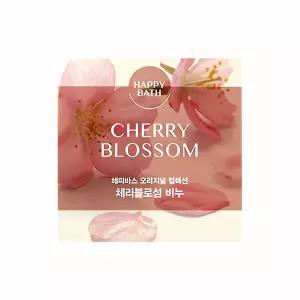 비누 4개입 체리블로썸 해피바스 샤워 젤 꽃 향기 바디 클렌 저 린스 비누거품 향수 용품
