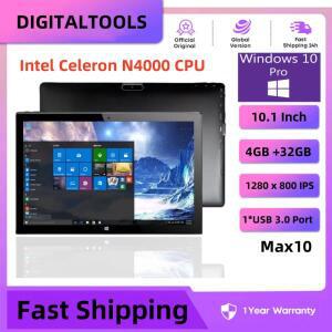 큰판매 64비트 10.1 인치 태블릿 인텔 N4000 윈도우 10 CPU 1280x800 IPS 4GB RAM 32GB ROM WiFi 블루투스