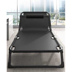 플라스틱 선배드 간이 접이식 태닝 침대 휴대용 1인용 56x170cm 그레이