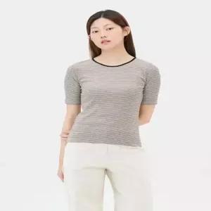 topten 여성) 소프트 립 크루넥 5부 티MSF3TS2007