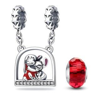 해피스타 925 스털링 실버 참, 판도라 팔찌 목걸이 펜던트 여성용 DIY 주얼리 선물, 스페이서 구슬 참 하나로 만나보세요