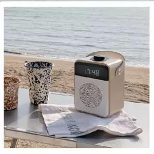 캠핑 아웃도어 핸디 5.0 블루투스 스피커 추천-오크-LED 알람시계 라디오 블루투스스피커 부모님 생일 선물