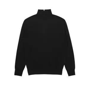 카운테스마라 모100 블랙 목폴라 니트 긴팔티 CSTY3C2312K0-1