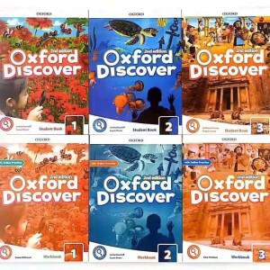 2권의 책 Oxford Discover 2nd Edition 레벨 1-6 학생 도서 + 워크북 젊은 학습자 교과서 영어  연령 7-16