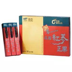 진웰스 통째로 먹는 고려홍삼정과 320g +쇼핑백 일화 6년근 홍삼 구정 설날 설 명절 선물세트