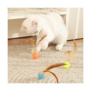 고양이 장난감 깃털 탱탱볼 깃털공 고양이탱탱볼