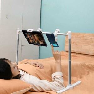 거치대 병실 누워보는 스마트폰 네다리문어 투인원 브래킷 라이브 멀티 태블릿 고정기가