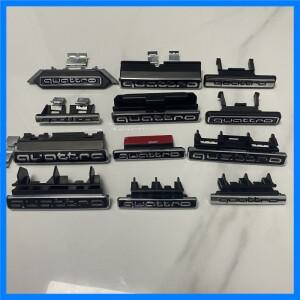 아우디 콰트로 로고 자동차 앞 그릴 그릴 배지 엠블럼 아우디 A4 A6 Q3 Q5 콰트로 로고 자동차 헤드 그릴