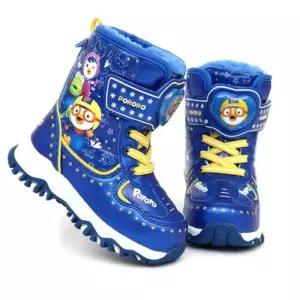 방한신발 뽀로로 플레이 발광 부츠 캐릭터 아동 방한 털신 스키