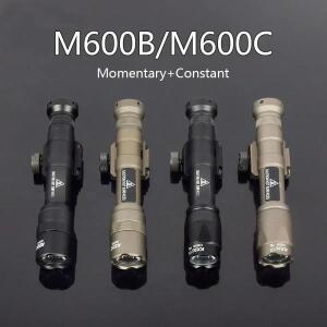 Surefire M600C LED 손전등 에어소프트 시리즈 스카우트 토치 20mm 레일 에어 MLOK KEYMOD 마운트 사냥 무
