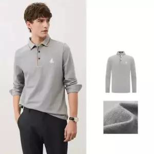 빈폴 남성 터틀넥 스프라이프 순면 카라넥 긴팔티셔츠 BC5342CBB3