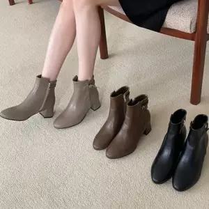 미들힐 로우힐 가을 여성화 발목 롱부츠 신상 롱구두