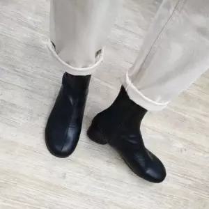 미들부츠 통굽 여자롱부츠 봄구두 가을신상 미들힐