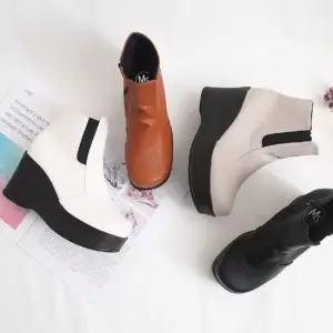 발목부츠 로우힐 가을 부츠힐 여성구두 가을신상 힐